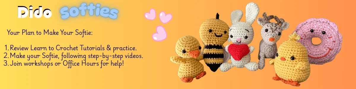 Dido crochet characters and a simple three-step making plan
